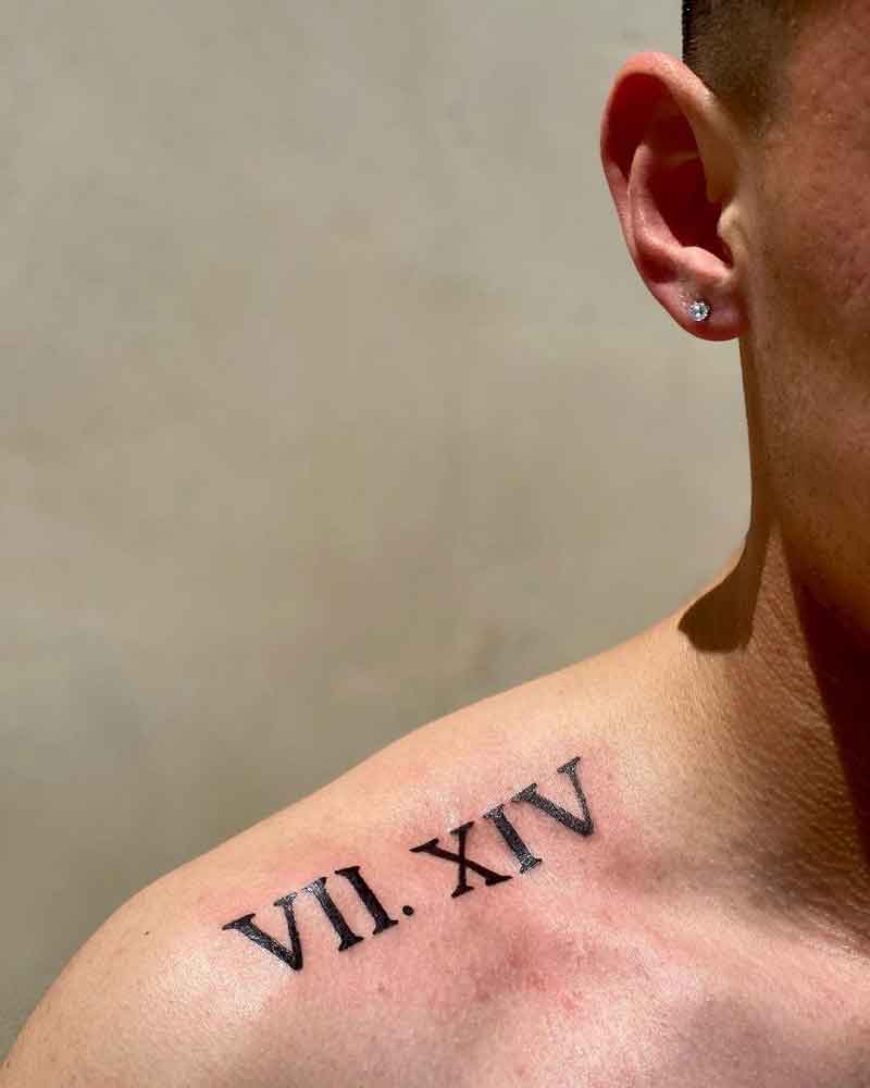 20 Best Roman Numeral Tattoos For Men  Top Designs in 2023  FashionBeans