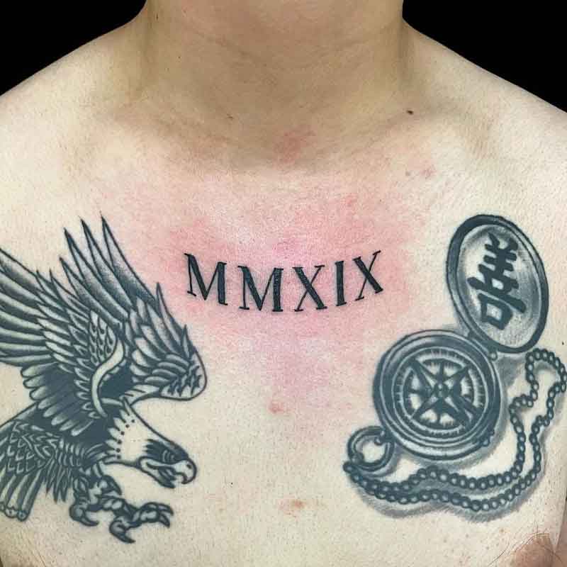 Roman Numeral Tattoos For Men 2