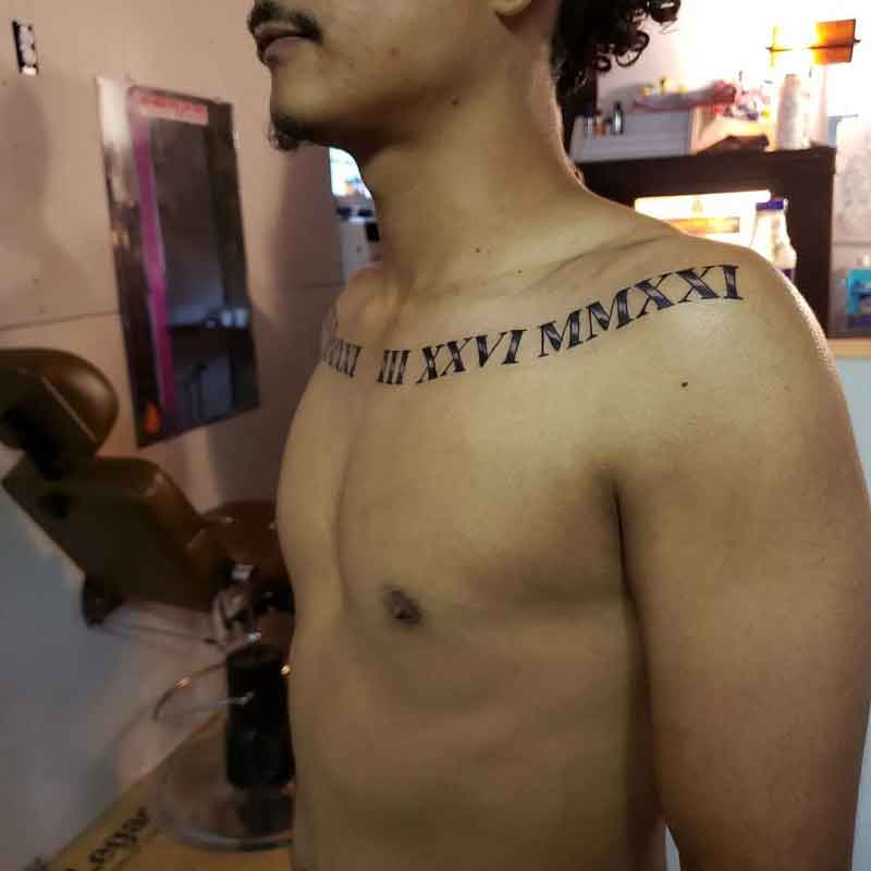 18 Classy Roman Numeral Tattoo Ideas for Men