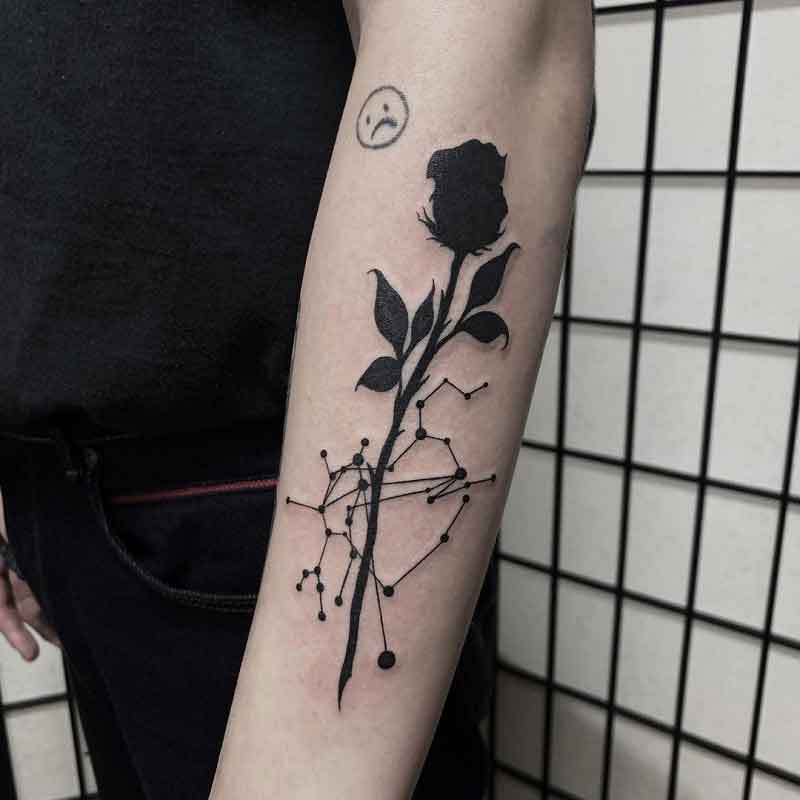 Rose Constellation Tattoo 2