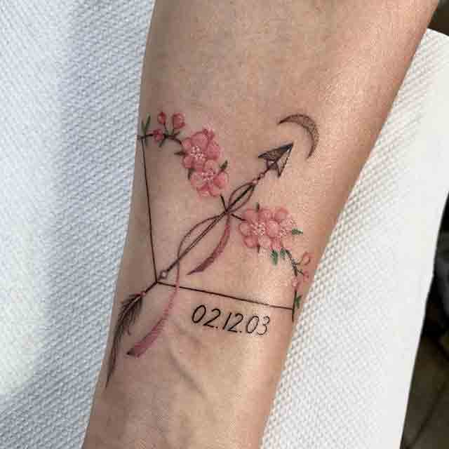 Sagittarius-Birth-Flower-Tattoo-(1)