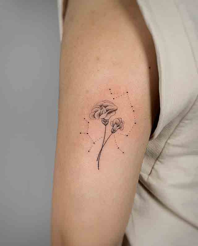 Sagittarius-Birth-Flower-Tattoo-(3)