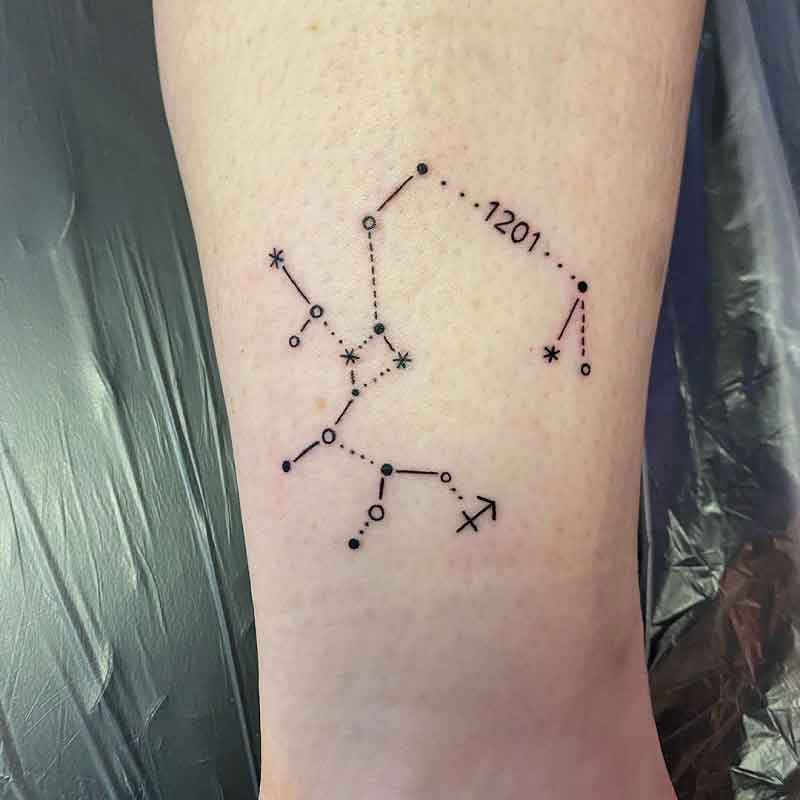 Sagittarius Constellation Tattoo 1