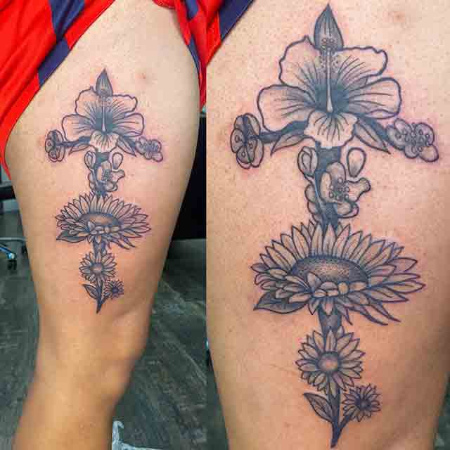 Sagittarius-Flower-Tattoo-(3)