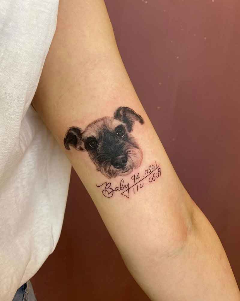 Schnauzer Dog Tattoos 3