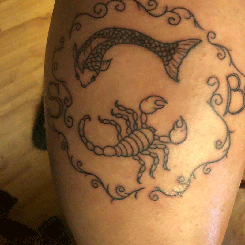 Scorpio Pisces Tattoo 2
