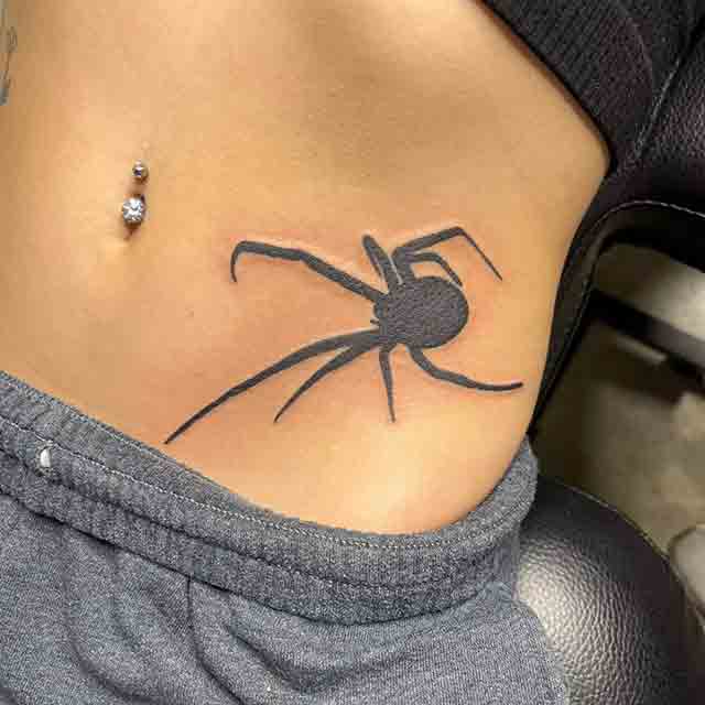 Painted Temple  Tattoos  Evil Death  spiderspinningwebshouldertattoo