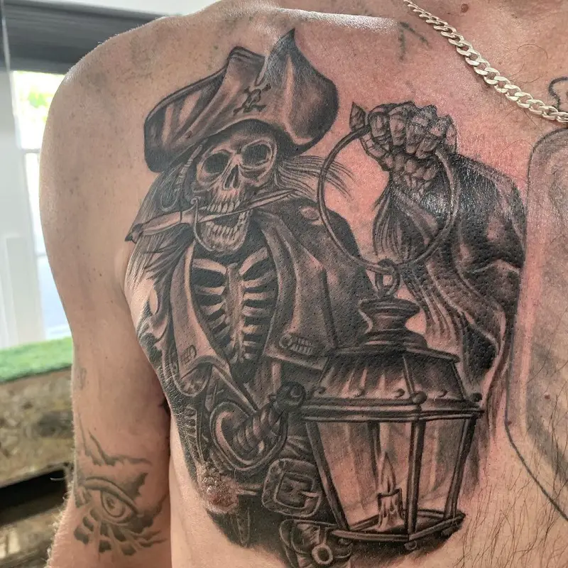 Skeleton Pirate Tattoo 1