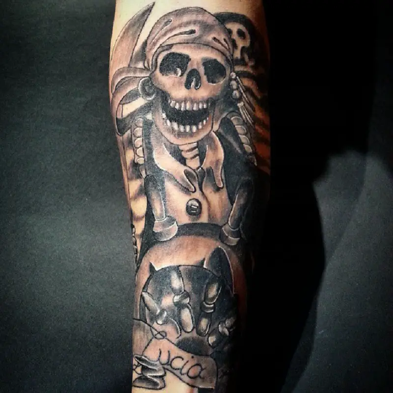 Skeleton Pirate Tattoo 2