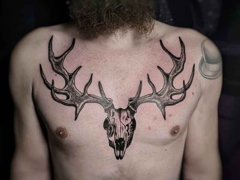 Skull Deer Tattoo 3