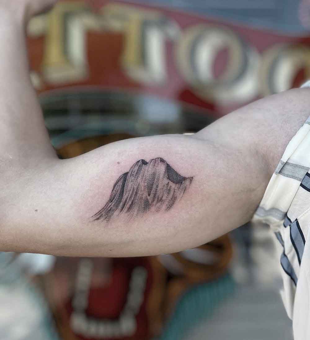 Small Mountain Tattoo 2