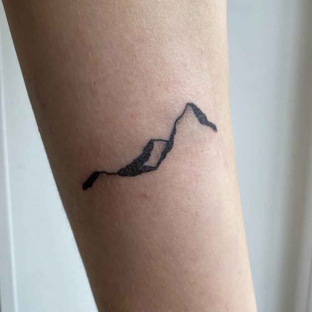 Small Mountain Tattoo 3