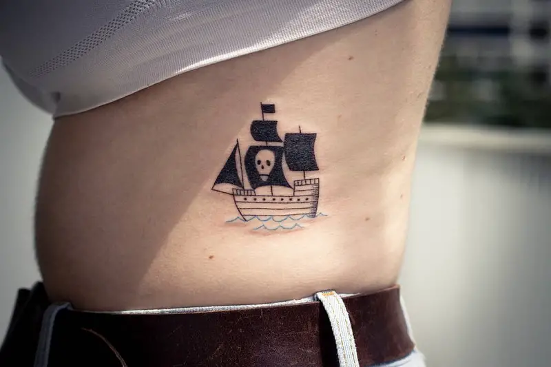 Small Pirate Tattoo 1