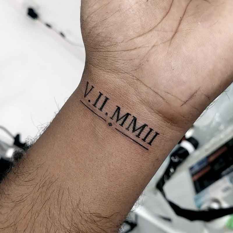 Small Roman Numeral Tattoo 1