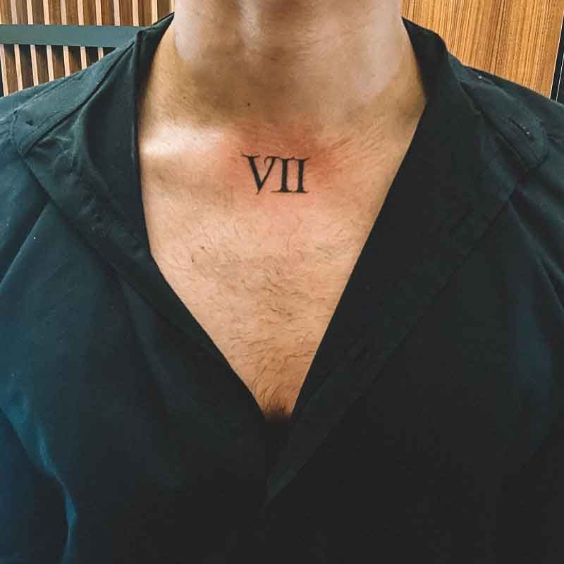 Small Roman Numeral Tattoo 2