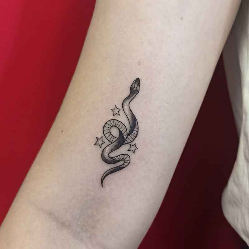 Small Snake Tattoo 1