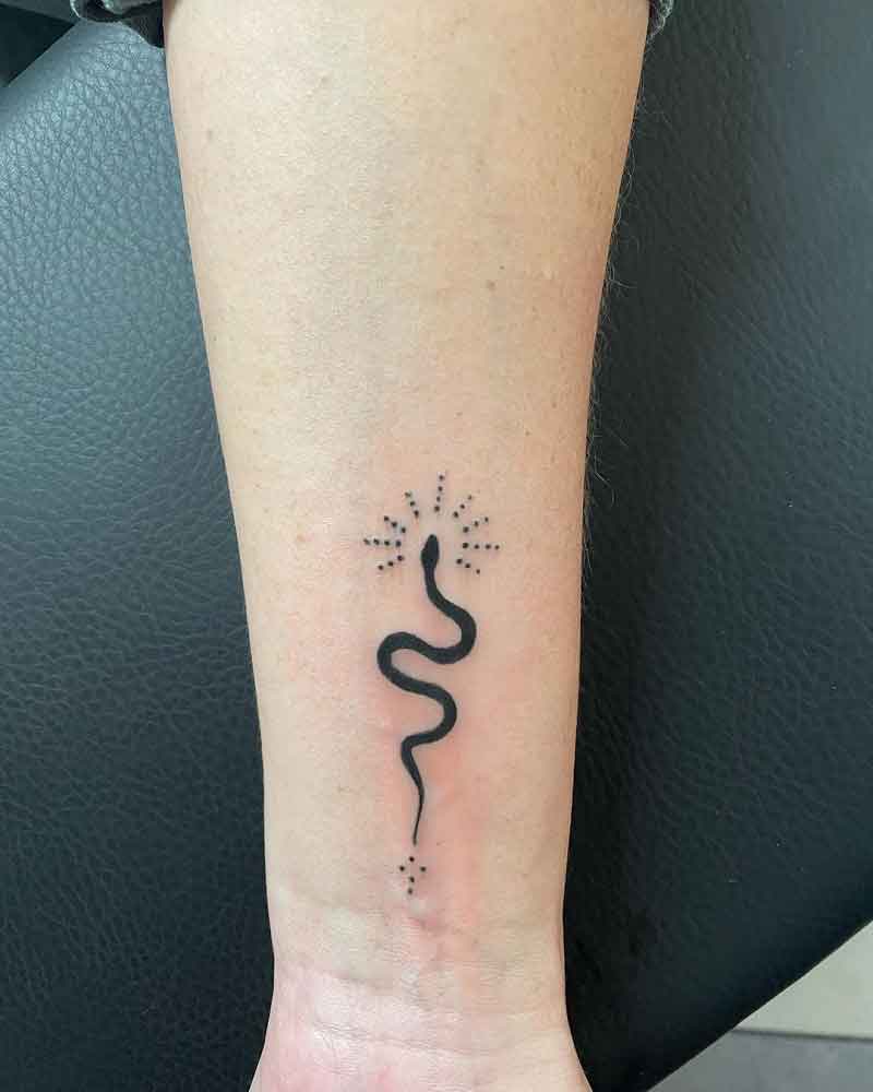 Small Snake Tattoo 3