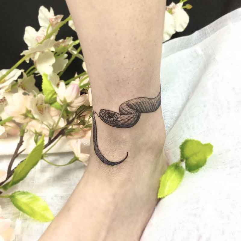 Snake Ankle Tattoo 3