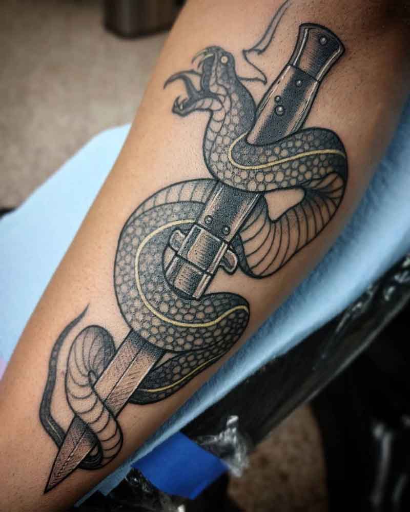Snake Dagger Tattoo 1