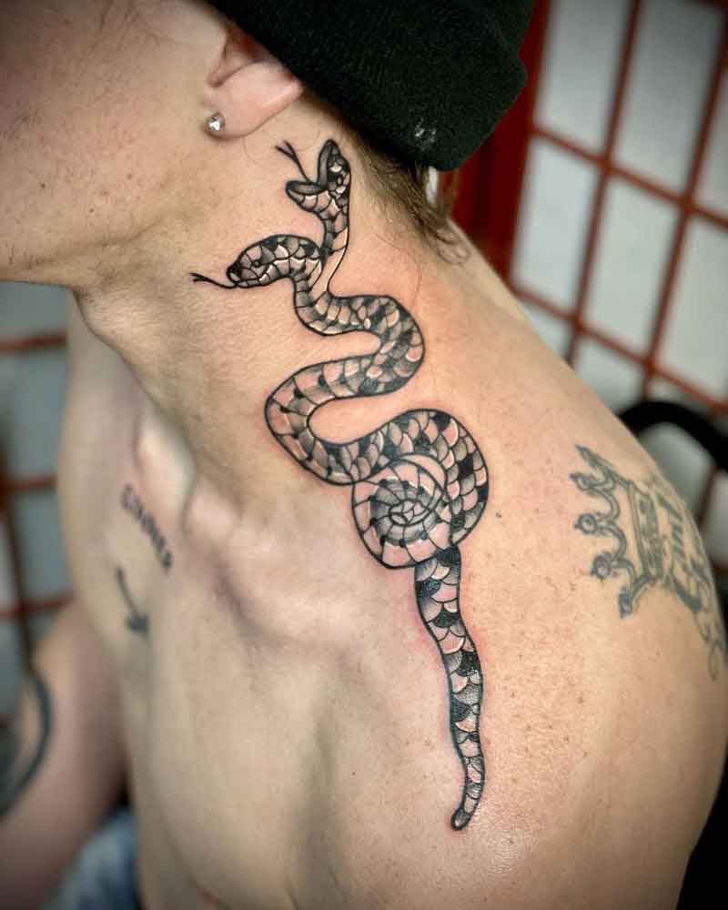 Snake Neck Tattoo 1