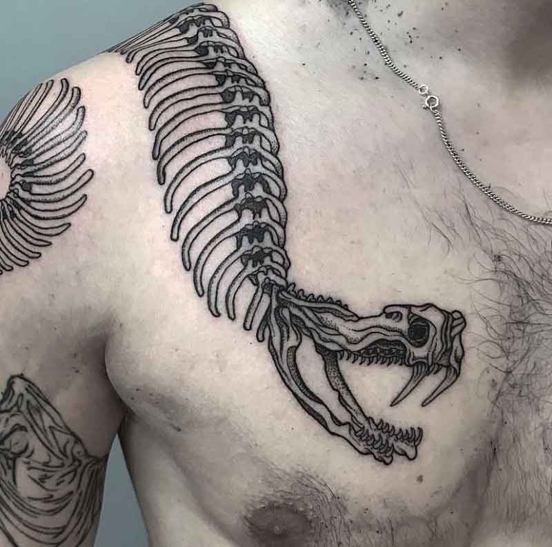 Snake Skeleton Tattoo 1