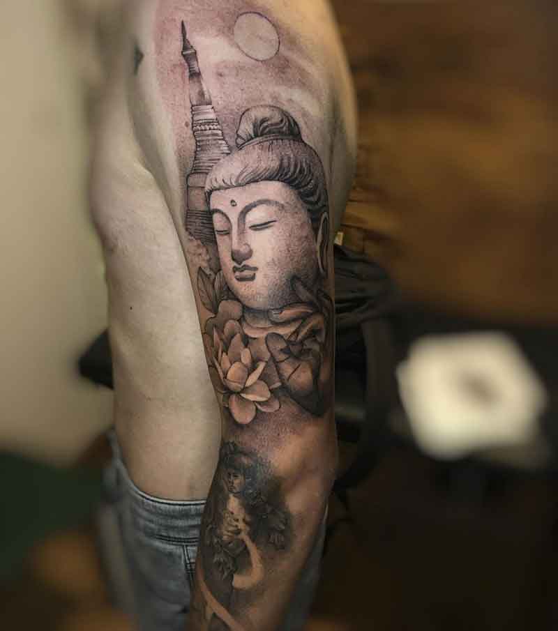 Stone Buddha Tattoo 3