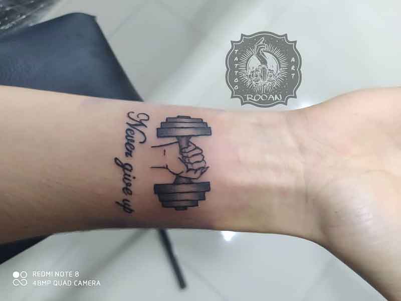 Strength Never Give Up Tattoo 2