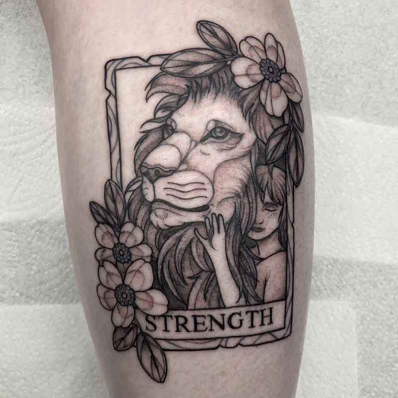 Strength Tarot Tattoo 2