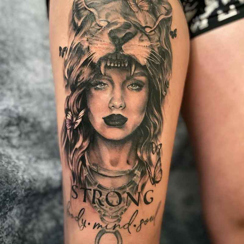 Strength Warrior Tattoo 2