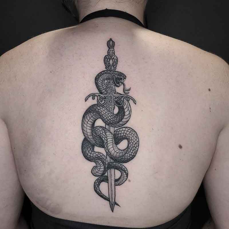 Sword Snake Tattoo 3