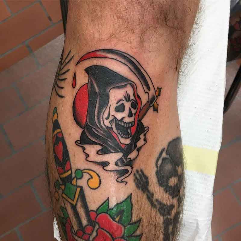 Traditional Grim Reaper Tattoo 2