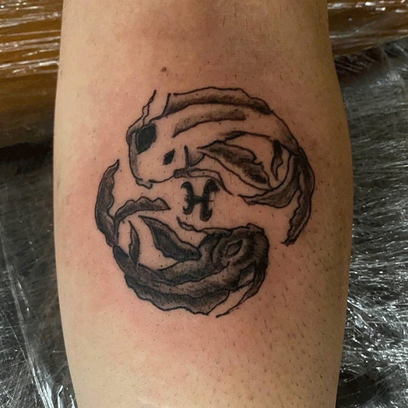 Traditional Pisces Tattoo 3