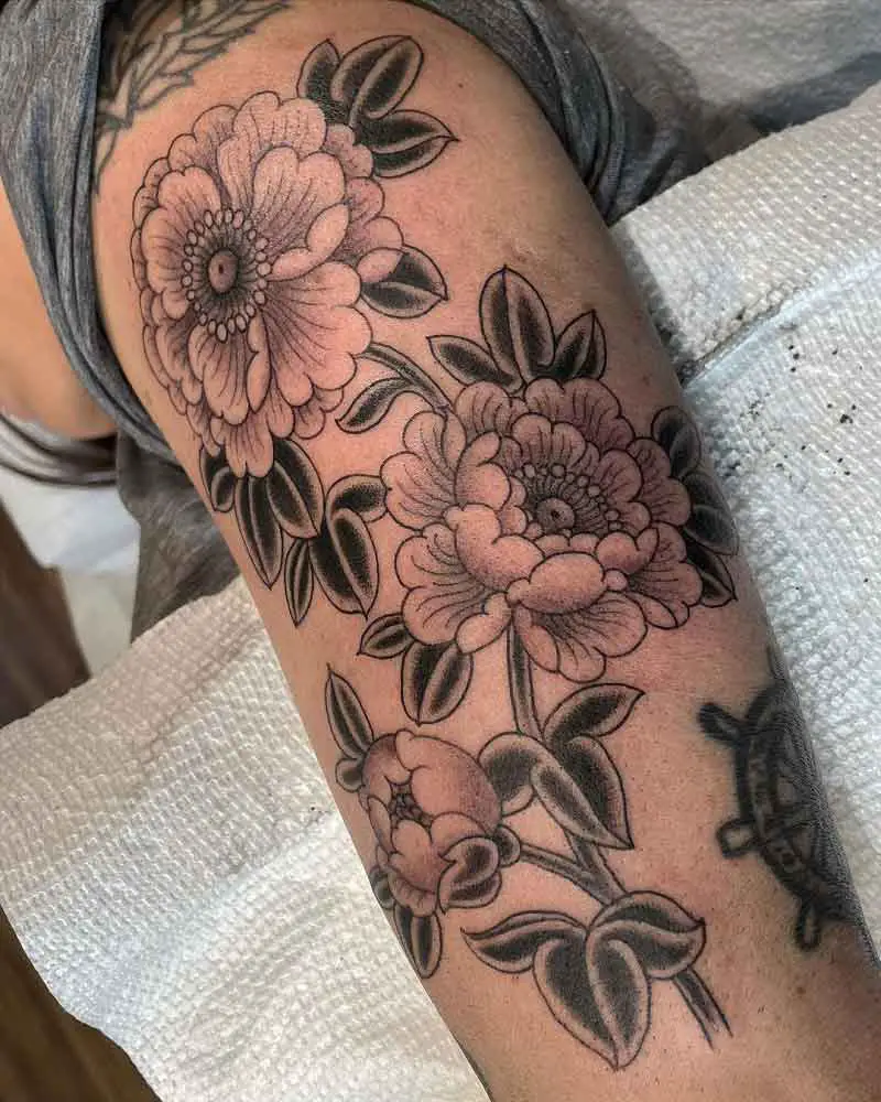 Tree Peony Tattoo 1