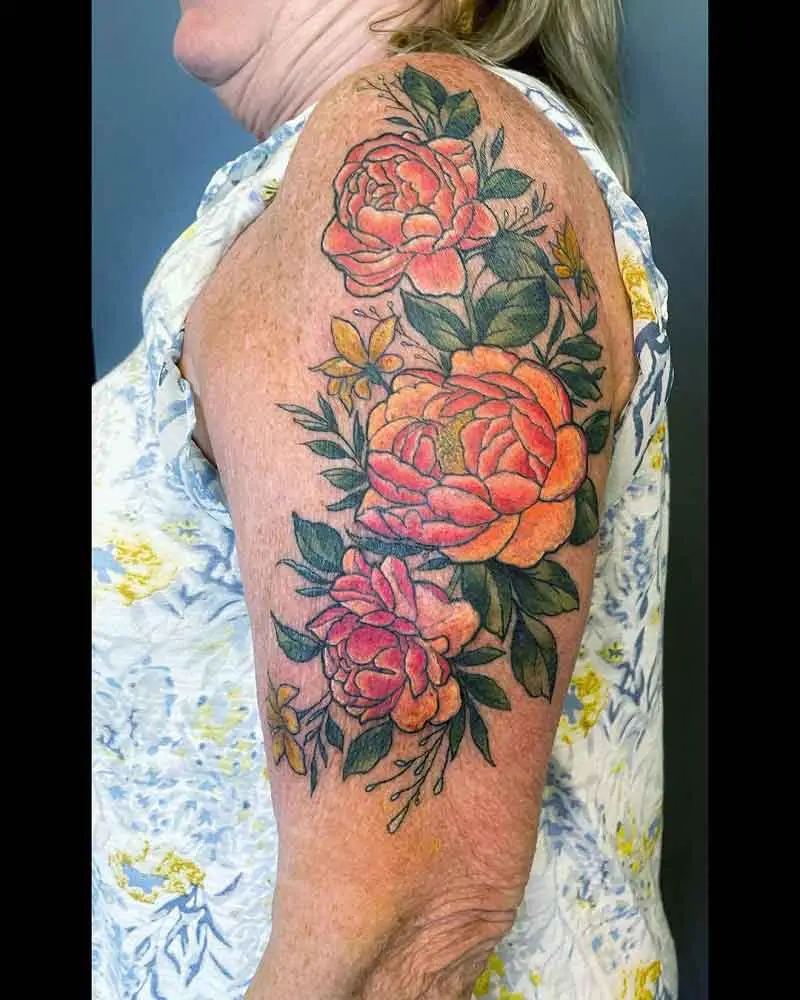 Tree Peony Tattoo 2