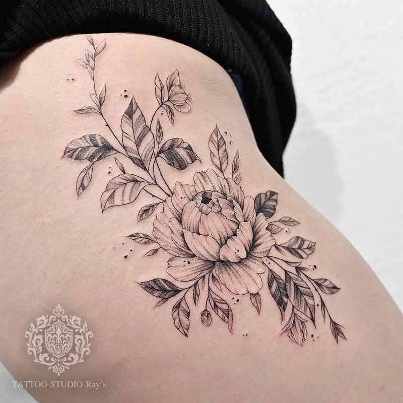 Tree Peony Tattoo 3