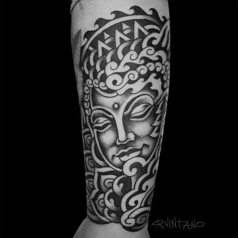 Tribal Buddha Tattoo 1