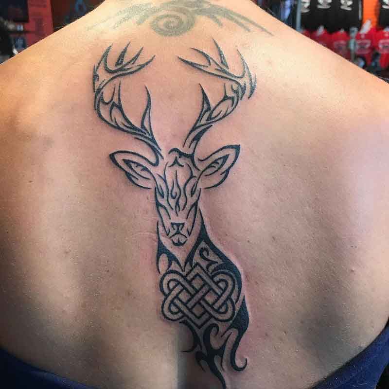 Tribal Deer Tattoo 1