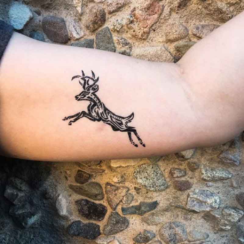 Tribal Deer Tattoo 3