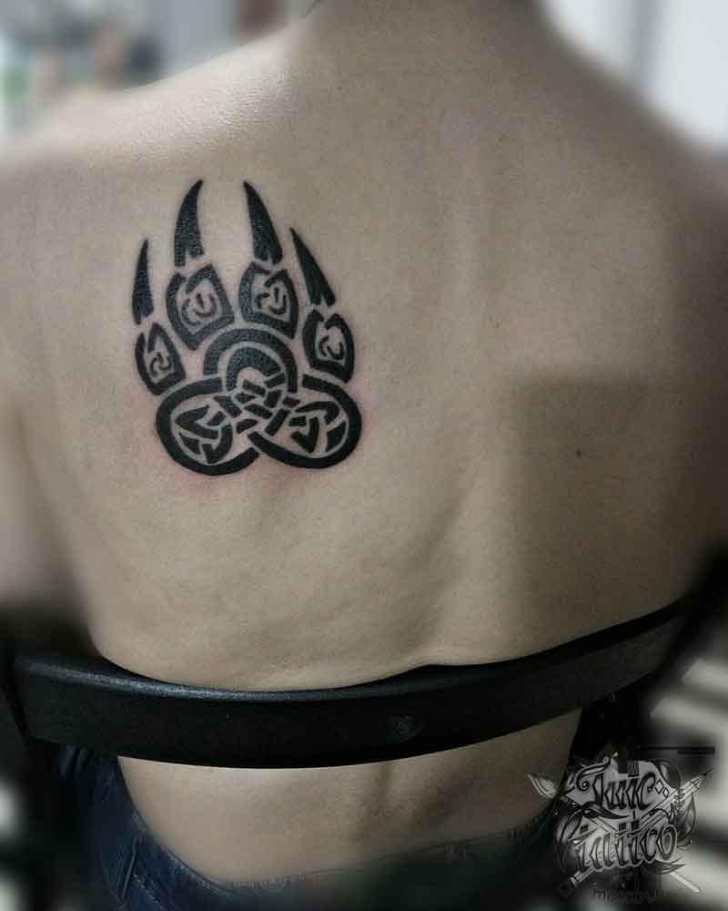 Viking Bear Paw Tattoo 1