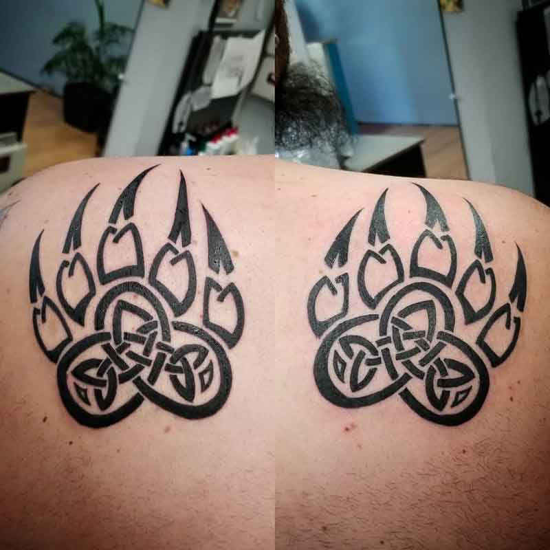 Viking Bear Paw Tattoo 2