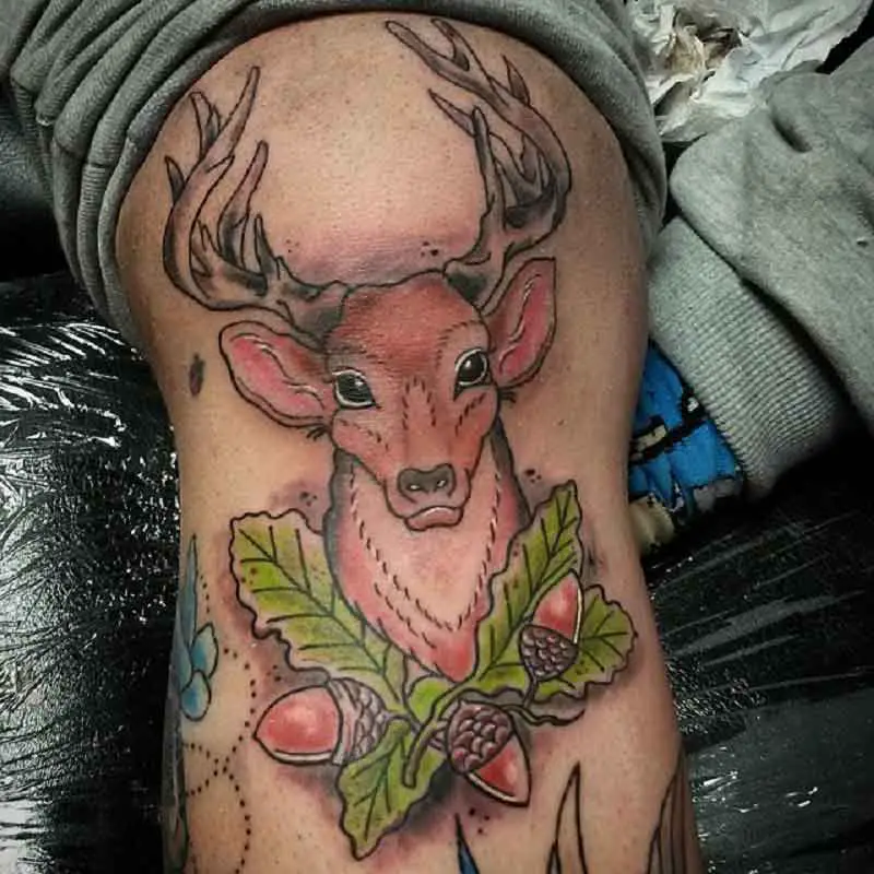 Vintage Deer Tattoo 1