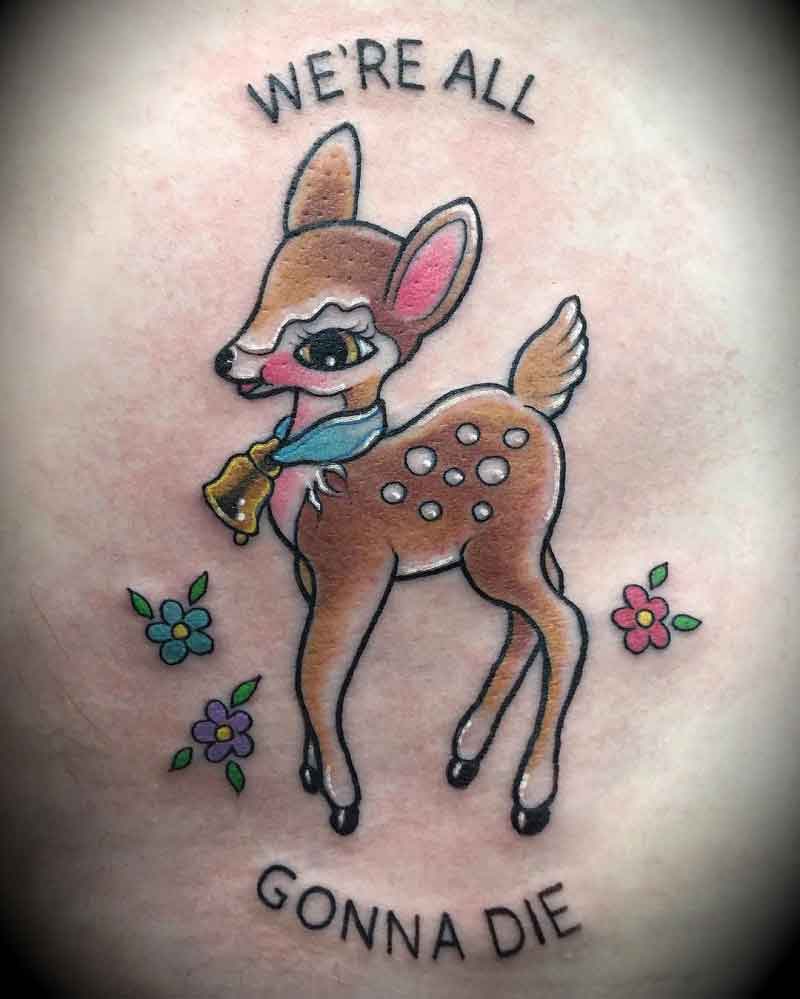 Vintage Deer Tattoo 3