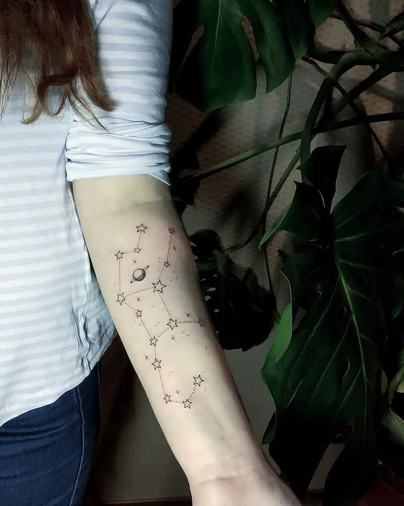 Virgo Constellation Tattoo 3