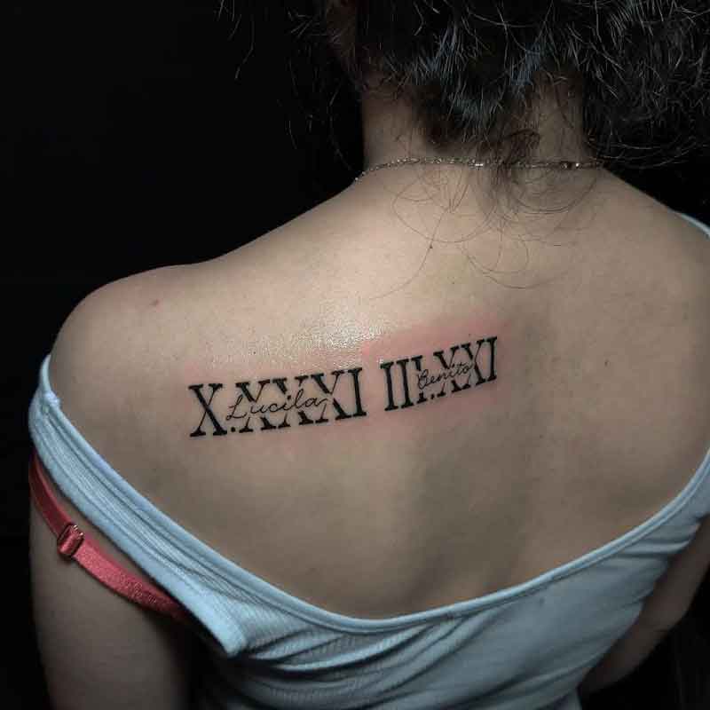 70 Best Roman Numeral Tattoo Designs  Meanings  Be Creative 2019