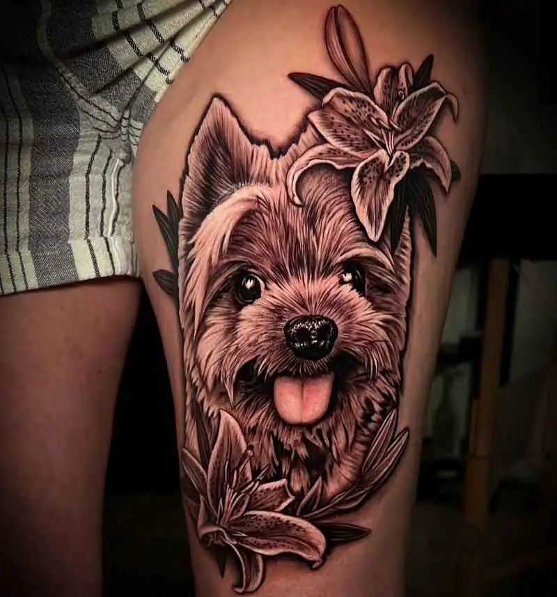 Yorkie Dog Tattoos 2