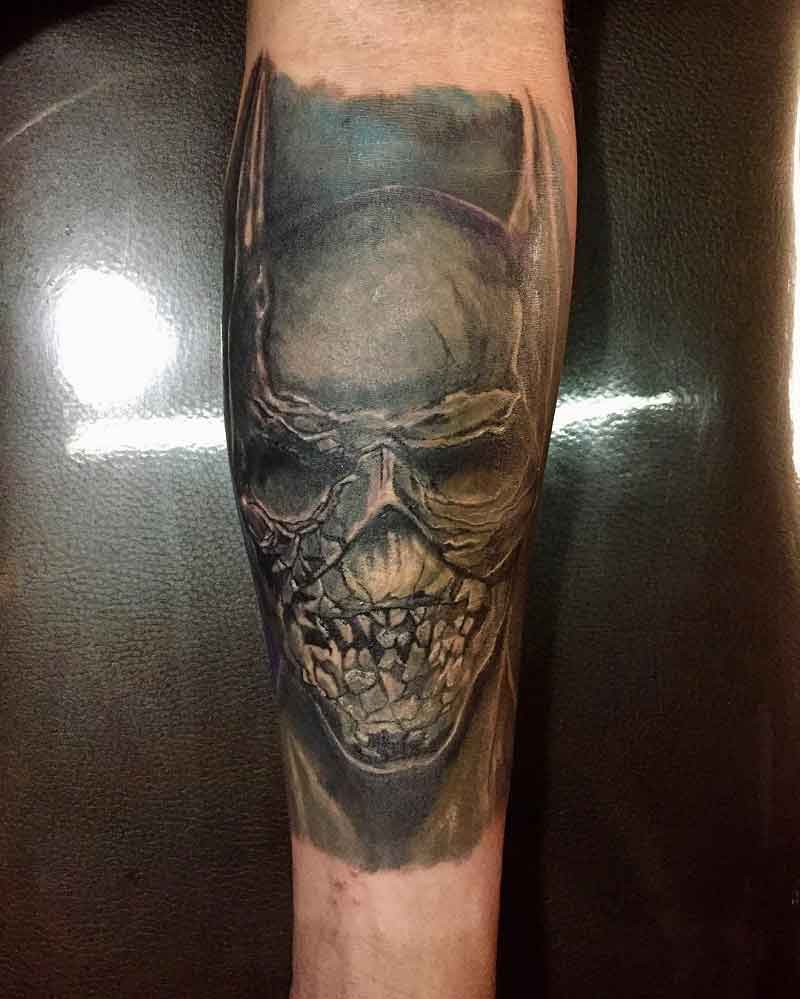Zombie Batman Tattoo 2
