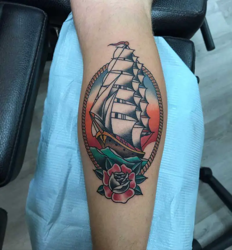 american-traditional-pirate-ship-tattoo-2