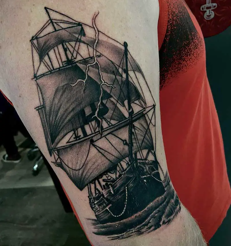 architectural-pirate-ship-tattoo-1