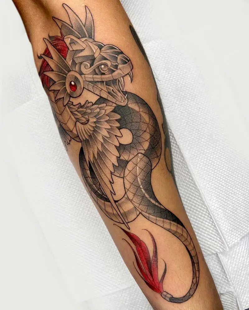 aztec-snake-quetzalcoatl-tattoo-2