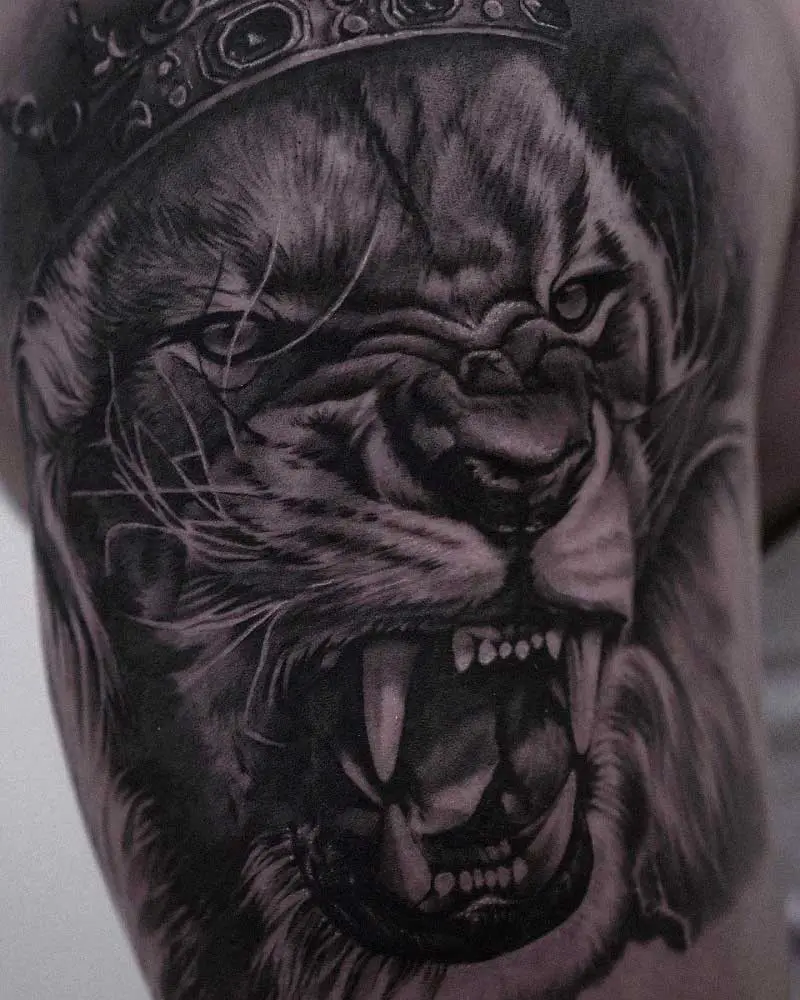 Tattoo Galleries Cat or Lion Tattoo Design